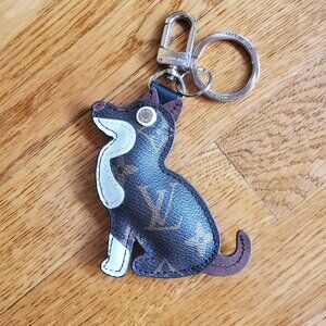 Louis Vuitton Monogram Porte Cles Dog Bag Charm or Keychain 🐕 🌺